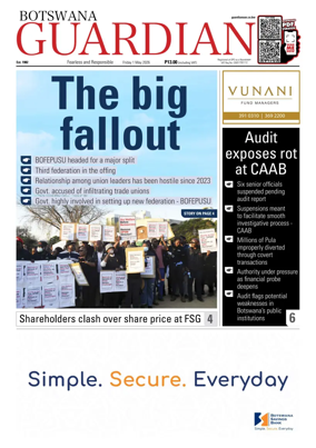 Cover of Botswana Guardian