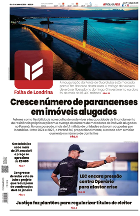 Cover of Folha de Londrina
