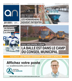 Cover of Acadie Nouvelle