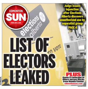 Cover of Edmonton Sun