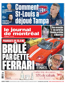 Cover of Le Journal de Montreal
