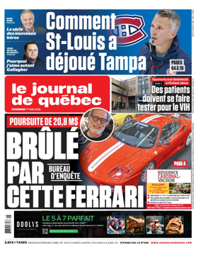 Cover of Le Journal de Quebec
