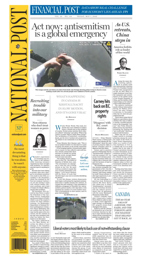 Cover of National Post - (National Edition)