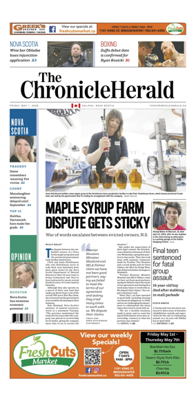 Cover of The Chronicle Herald (Provincial)