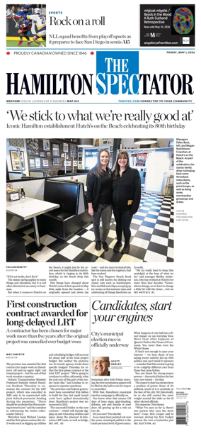 Cover of The Hamilton Spectator