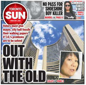 Cover of Toronto Sun