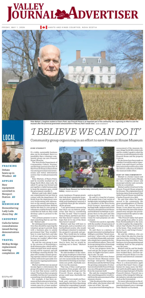 Cover of Valley Journal Advertiser