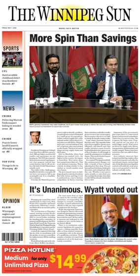 Cover of Winnipeg Sun