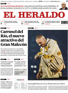 Cover of El Heraldo (Colombia)