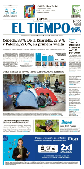 Cover of El Tiempo (Bogota)
