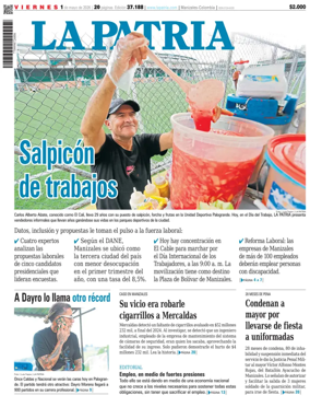 Cover of La Patria (Colombia)