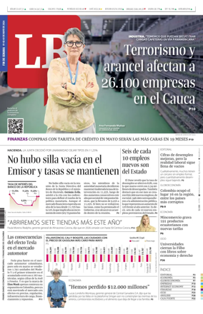 Cover of La Republica (Colombia)