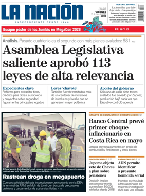 Cover of La Nacion (Costa Rica)