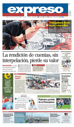 Cover of Diario Expreso