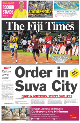 Cover of The Fiji Times