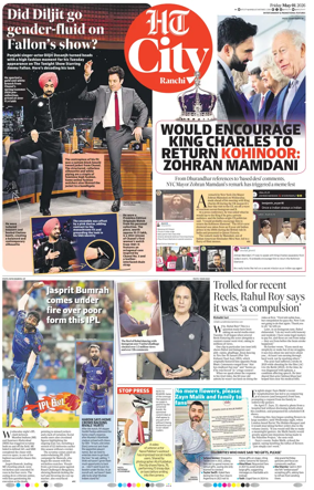 Cover of Hindustan Times (Ranchi) - Live