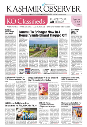 Cover of Kashmir Observer