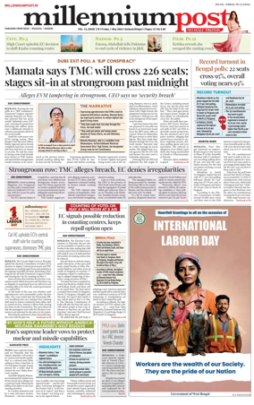 Cover of Millennium Post (Kolkata)