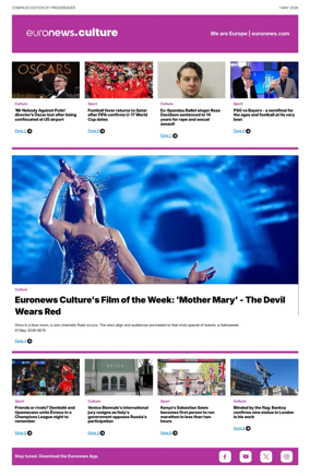 Cover of Euronews Culture and Sport Compiled Edition