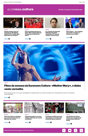 Cover of Euronews Culture and Sport (Portuguese)