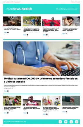 Cover of Euronews Health (English) Compiled Edition