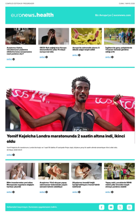 Cover of Euronews Health (Turkish) Compiled Edition