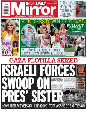 Cover of Irish Daily Mirror