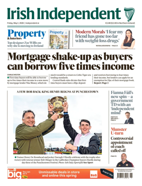 Cover of Irish Independent