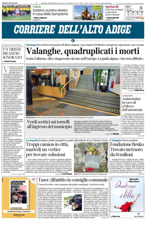 Cover of Corriere dell'Alto Adige