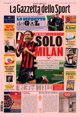 Cover of La Gazzetta dello Sport - Milano