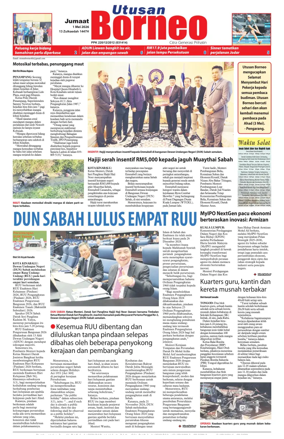 Cover of Utusan Borneo (Sabah)