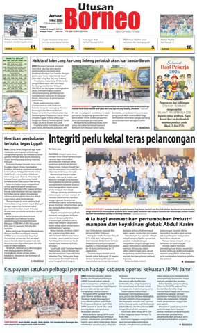 Cover of Utusan Borneo (Sarawak)
