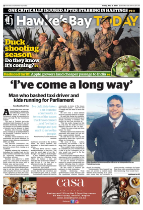 Cover of Hawke's Bay Today