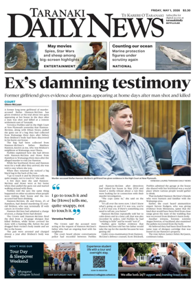 Cover of Taranaki Daily News