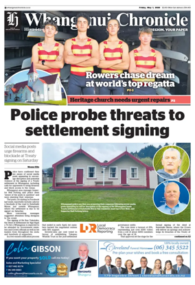 Cover of Whanganui Chronicle