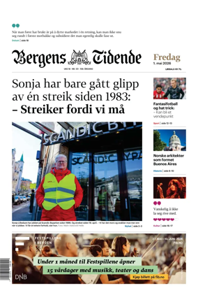 Cover of Bergens Tidende