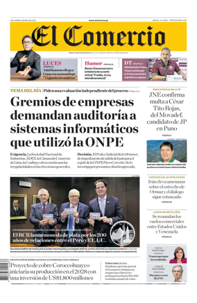 Cover of Diario El Comercio