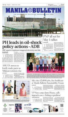 Cover of Manila Bulletin