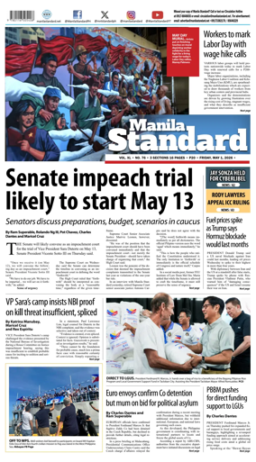 Cover of Manila Standard