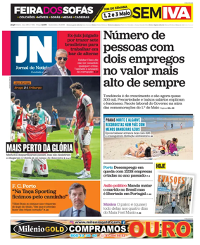 Cover of Jornal de Noticias