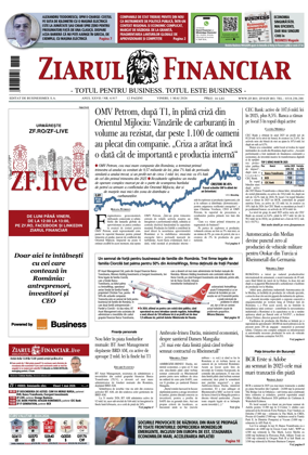 Cover of Ziarul Financiar