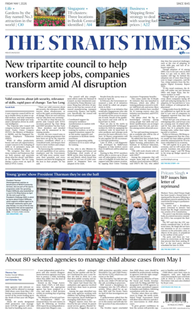 Cover of The Straits Times
