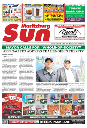 Cover of Maritzburg Sun (South Africa)