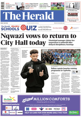 Cover of The Herald (South Africa)