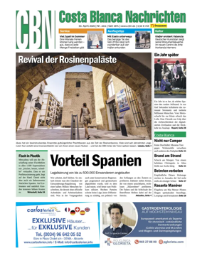 Cover of Costa Blanca Nachrichten