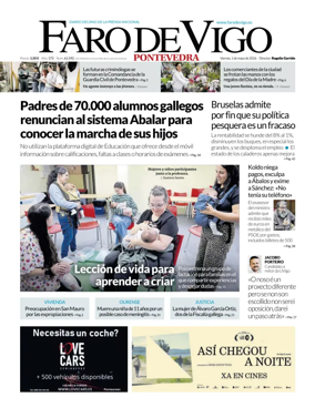 Cover of Faro de Vigo (Pontevedra)