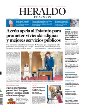 Cover of Heraldo de Aragon