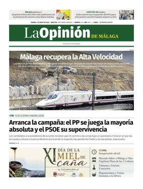 Cover of La Opinion de Malaga