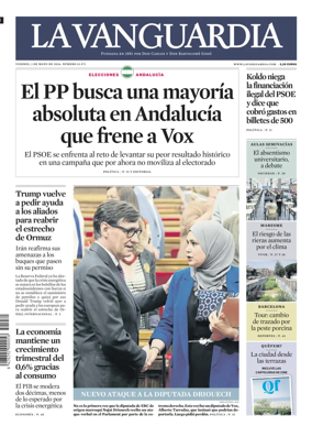 Cover of La Vanguardia