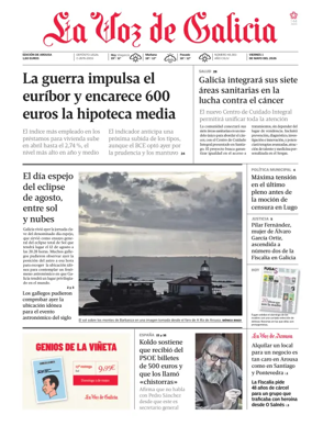Cover of La Voz de Galicia (Arousa)